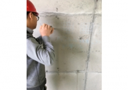 保利·春天大道二期32楼回弹法检测混凝土抗压强度试验